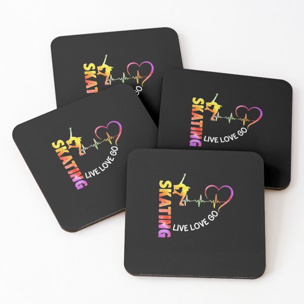 Item preview,  Live Love Skating Watercolor Art designed and sold by Landesign.