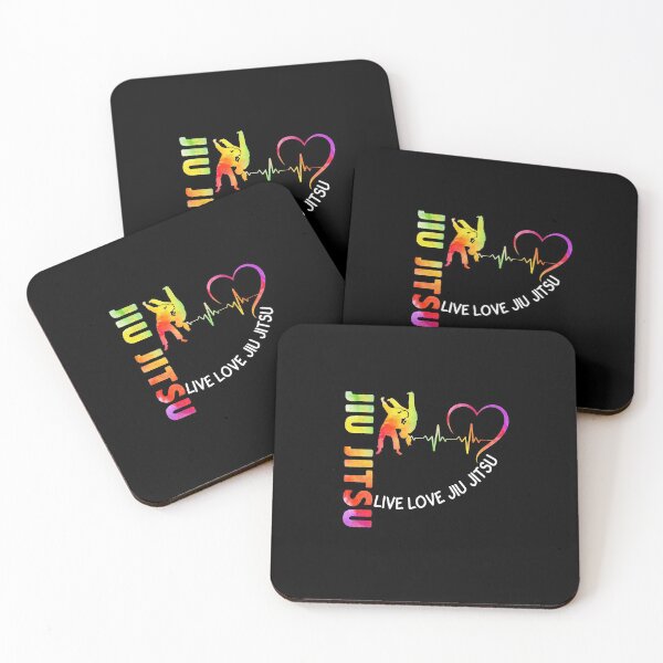 Item preview, Live Love Jiu Jitsu Watercolor Art designed and sold by Landesign.