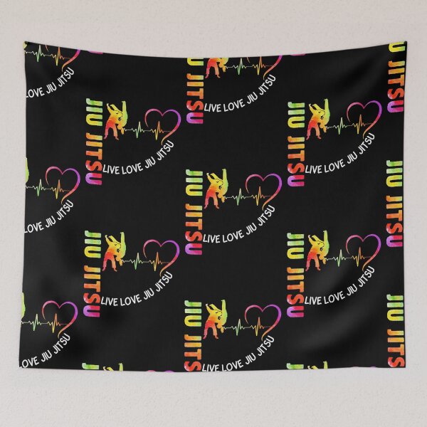 Item preview, Live Love Jiu Jitsu Watercolor Art designed and sold by Landesign.