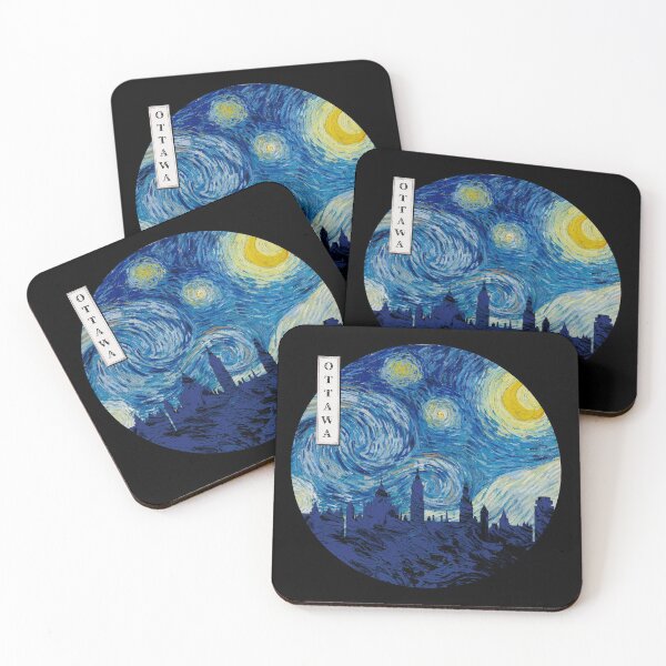Item preview, Ottawa Starry Night Van Gogh Circle designed and sold by DFerraz.