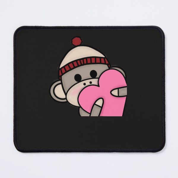Item preview, Sock Monkey Heart Sticker designed and sold by AnjaKrella.