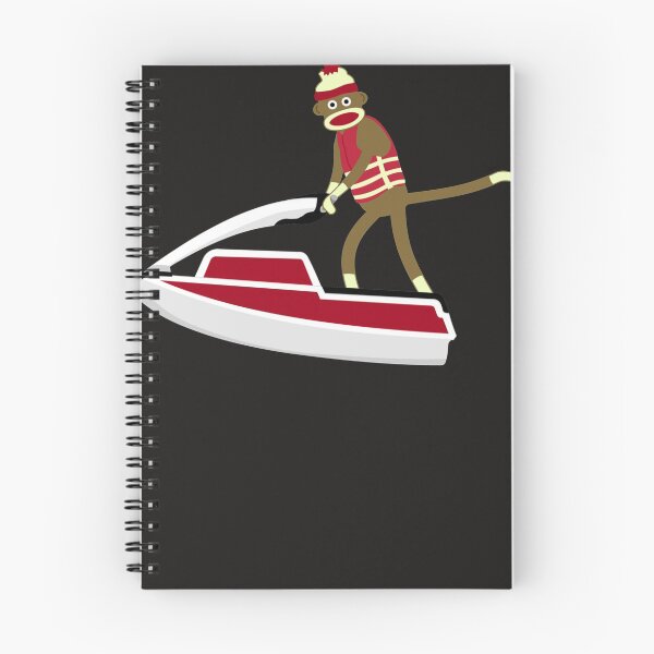 Item preview, Sock Monkey Jetski Sticker designed and sold by AnjaKrella.