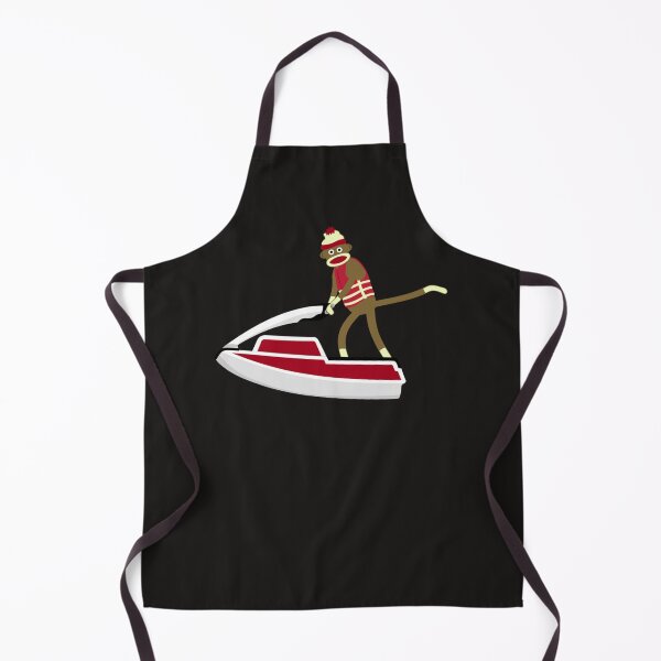Item preview, Sock Monkey Jetski Sticker designed and sold by AnjaKrella.