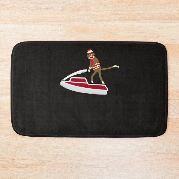 Item preview, Sock Monkey Jetski Sticker designed and sold by AnjaKrella.