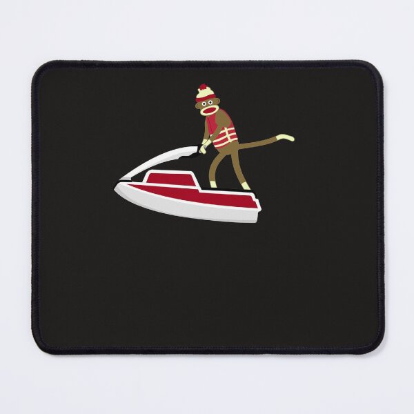 Item preview, Sock Monkey Jetski Sticker designed and sold by AnjaKrella.