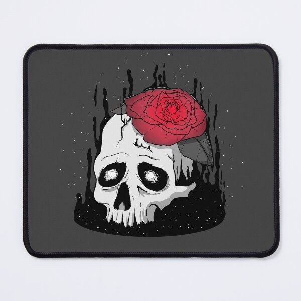 Item preview, Skull with a rose designed and sold by ClarissaNGKai.