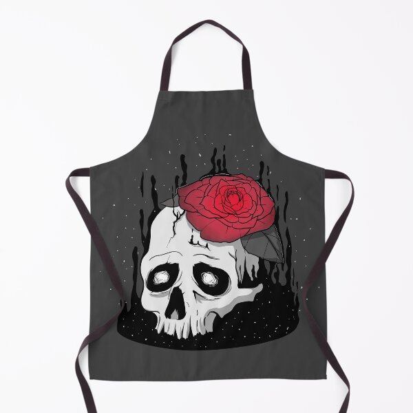Item preview, Skull with a rose designed and sold by ClarissaNGKai.