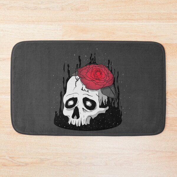 Item preview, Skull with a rose designed and sold by ClarissaNGKai.