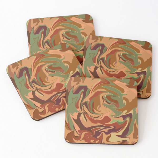 Item preview, Liquid Swirl Autumn Hues  designed and sold by Kotsos Illustrations.