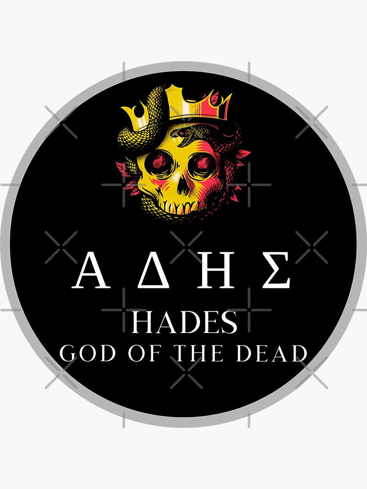 Hades - 3 Pack Circle Stickers 3 Inch - Greek Mythology Ancient