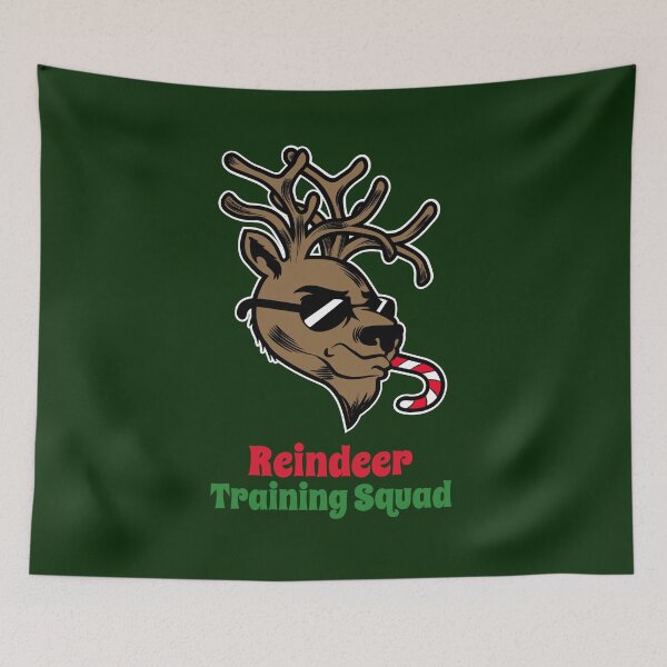Item preview, Reindeer Training Squad. Cool Reindeer Christmas designed and sold by Rebel-Design.
