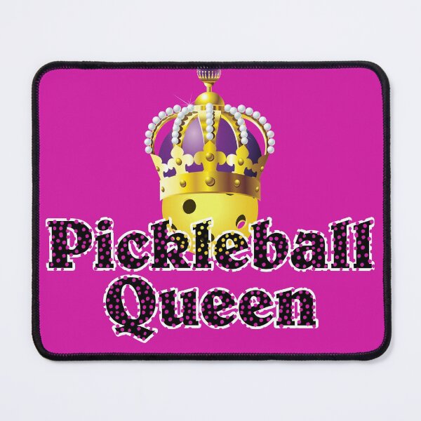 Item preview, Pickleball Queen - yellow pickleball ball with crown designed and sold by GreenCarbon2112.