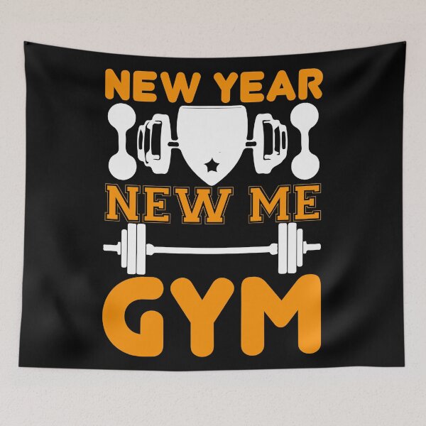 Item preview, new year, new me gym designed and sold by angelusdark.