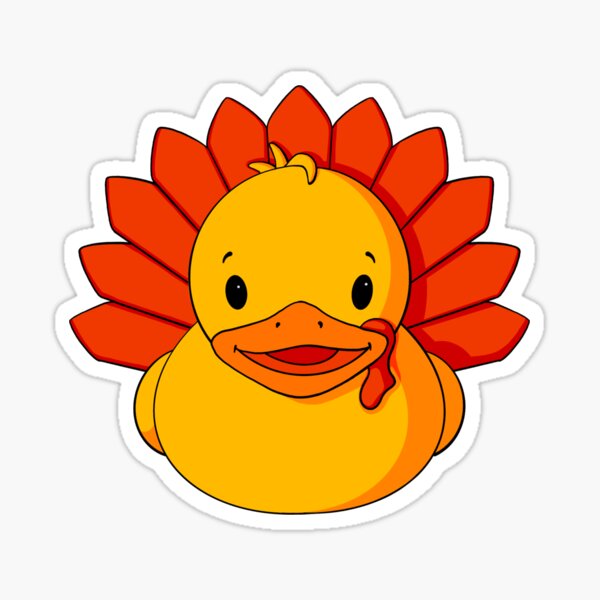 Turkey Rubber Duck Sticker