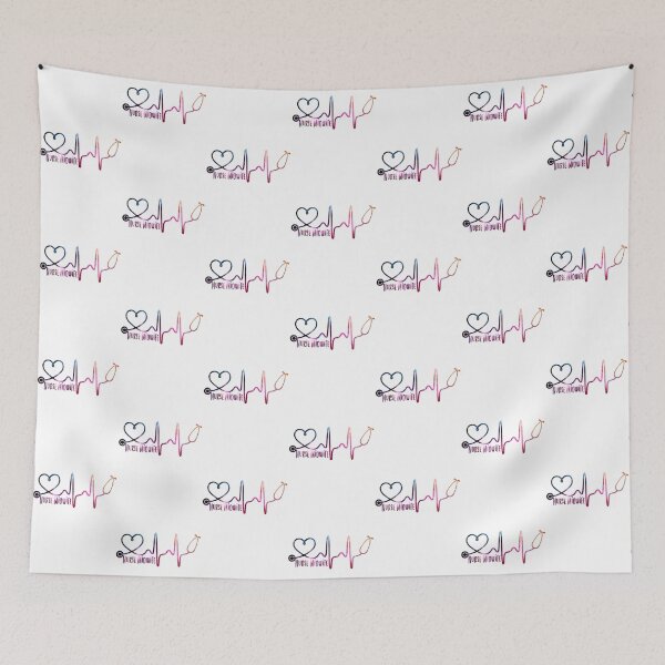 Item preview, Nurse Midwife Heartbeat galaxy designed and sold by thanhmaidesign.