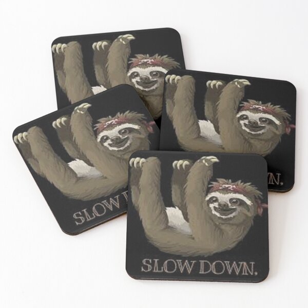 Item preview, Slowdown Sloth print on apparel, stickers, accessories, decor.   Sloth Gifts.   designed and sold by lduke47.