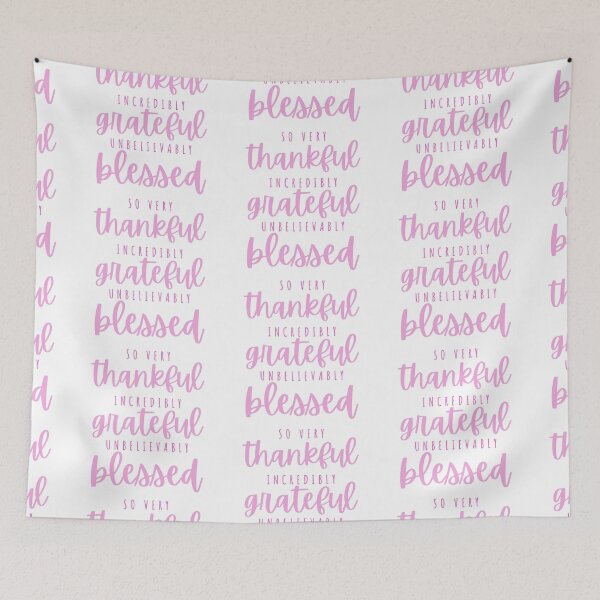 Item preview, Thankful, grateful, blessed - pink lemonade designed and sold by Cane & Abel Creations ..