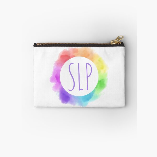 Item preview, SLP Speech-Language Pathologist in Rainbow Watercolor Frame designed and sold by asleepyfairy.