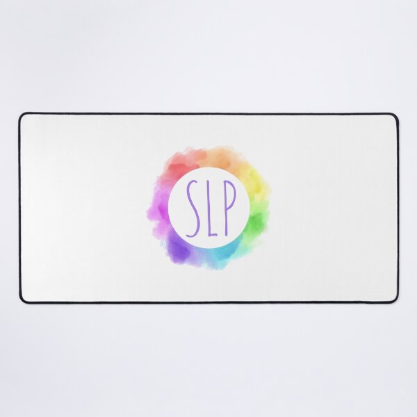 Item preview, SLP Speech-Language Pathologist in Rainbow Watercolor Frame designed and sold by asleepyfairy.