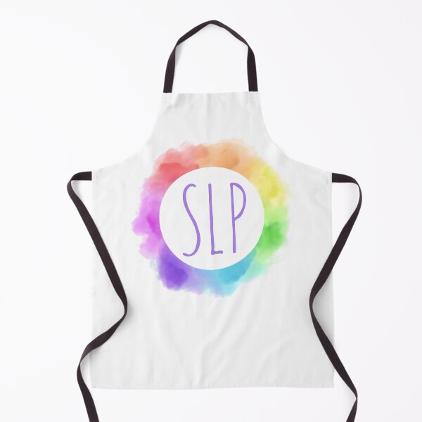 Item preview, SLP Speech-Language Pathologist in Rainbow Watercolor Frame designed and sold by asleepyfairy.