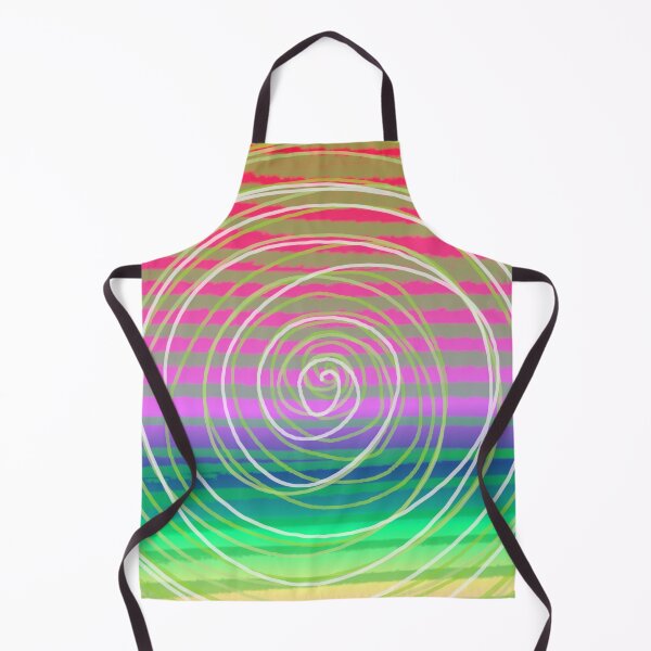 Artikelvorschau, Regenbogenfarben Freehand Illusions Spiral Round Art entworfen und verkauft von Thilaniz.