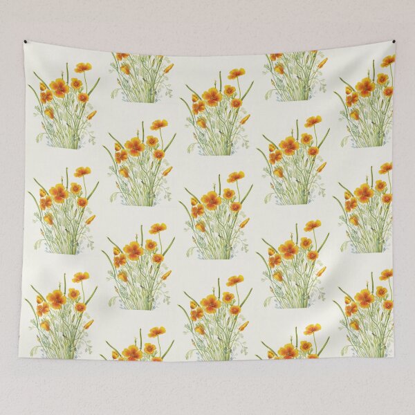 Item preview, Mexican Gold Poppy - Botanical Illustration designed and sold by chimakingthings.