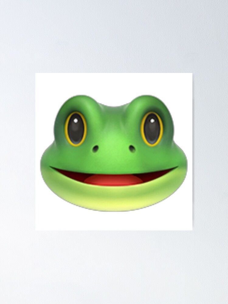 "Frog Face Emoji" Poster by PopularGifts Redbubble