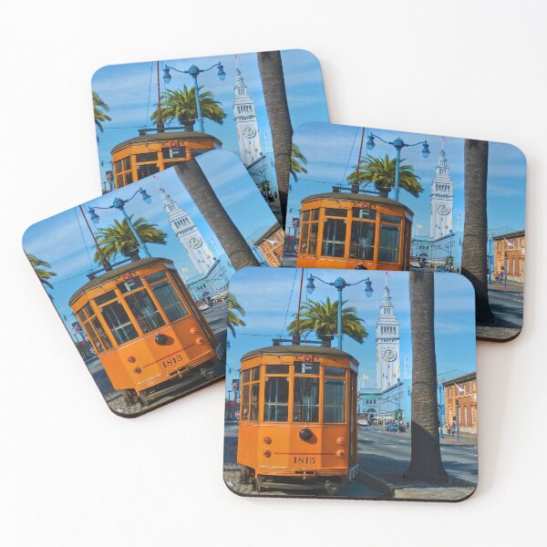 Item preview, Old San Francisco Cable Car And Ferry Building designed and sold by SvetlanaSF.