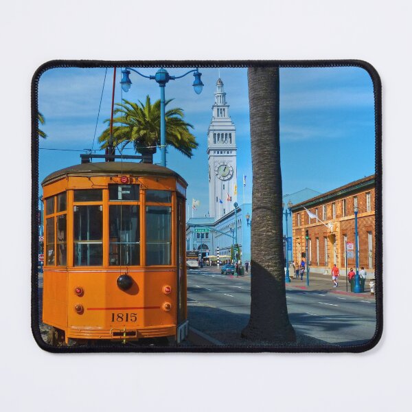 Item preview, Old San Francisco Cable Car And Ferry Building designed and sold by SvetlanaSF.