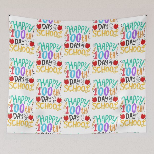 Item preview, Happy 100 th day of school Teacher designed and sold by thanhmaidesign.