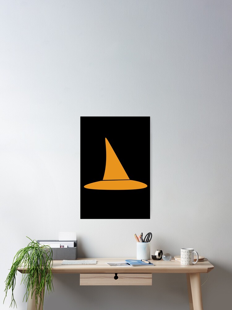 Thumbnail 2 of 3, Poster, Halloween Hat Orange designed and sold by itsthelebel.
