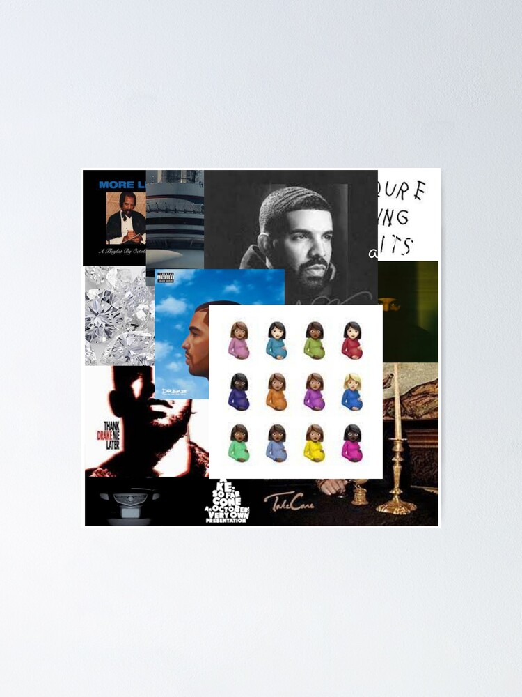  Drake Poster Album Cover Posters Set of 6, Rapper