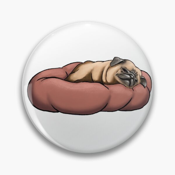 Item preview, No bones Day Pug designed and sold by TheInkAlchemyst.