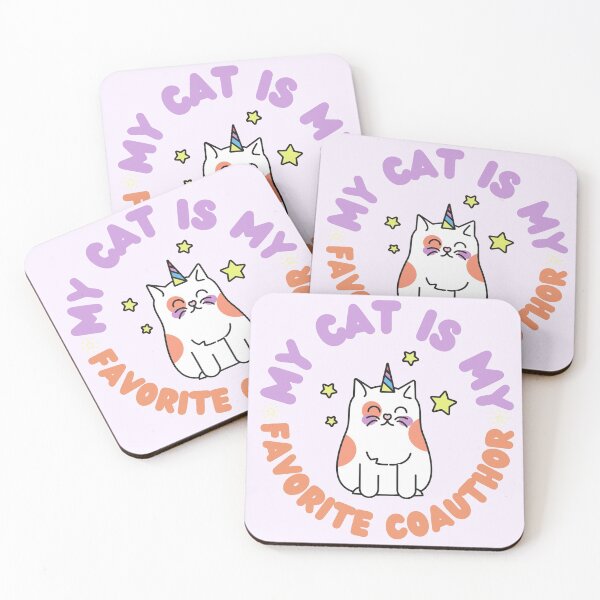 Item preview, my cat is my favorite coauthor designed and sold by deargradstudent.