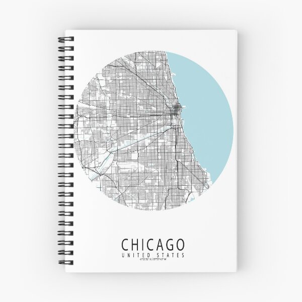 Item preview, Chicago City Map of Illinois, USA - Circle designed and sold by deMAP.