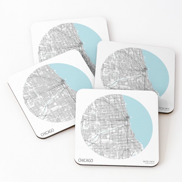Item preview, Chicago City Map of Illinois, USA - Circle designed and sold by deMAP.