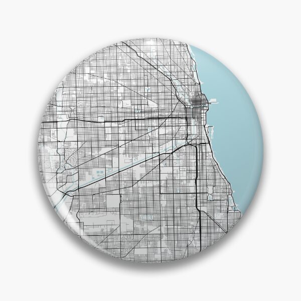Item preview, Chicago City Map of Illinois, USA - Circle designed and sold by deMAP.