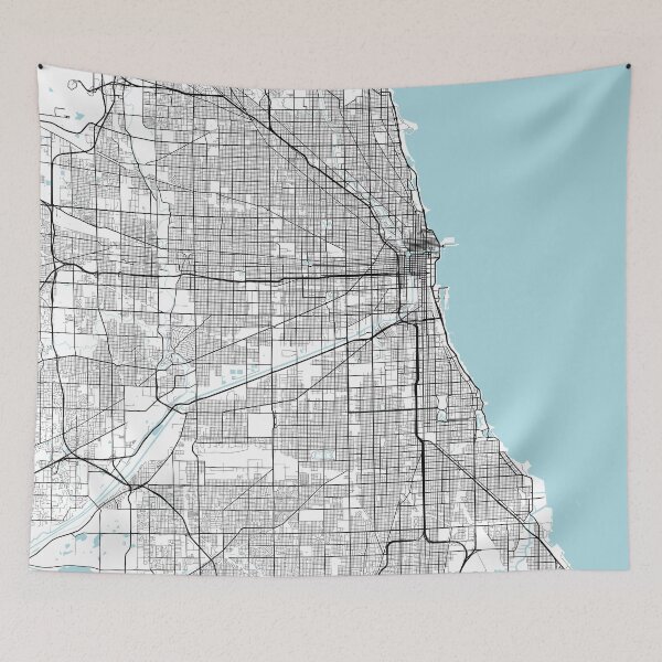Item preview, Chicago City Map of Illinois, USA - Circle designed and sold by deMAP.