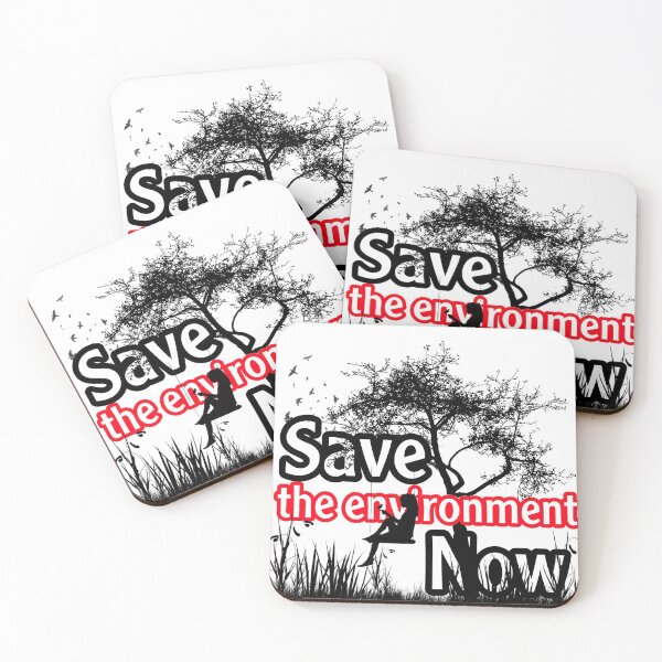 Item preview, Save the environment now t-shirt designed and sold by HI-WORLD.