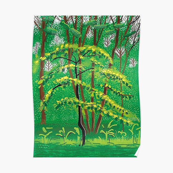 arrival of spring David Hockney Poster Poster