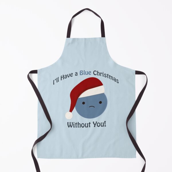 Item preview, I'll Have A Blue Christmas Without You Blueberry Santa designed and sold by Hedgie Designs.
