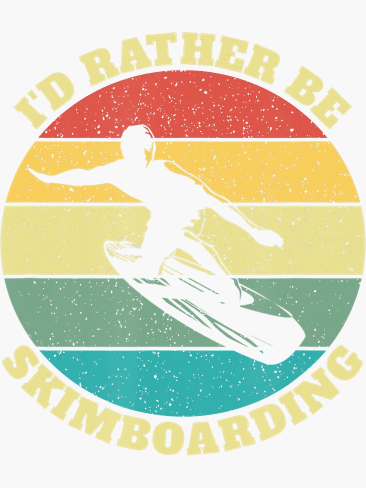 "Skimboarding Skimming Skimboard Retro" Sticker for Sale by RichardMohr