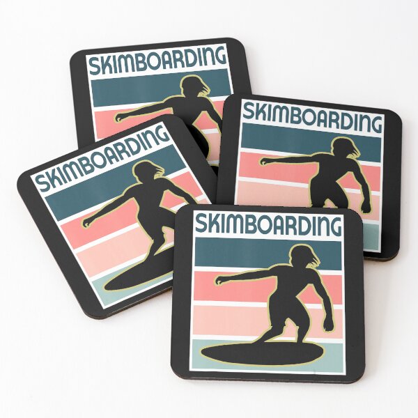 Item preview, Skimboarding Surfer Retro Skimboard designed and sold by RichardMohr.