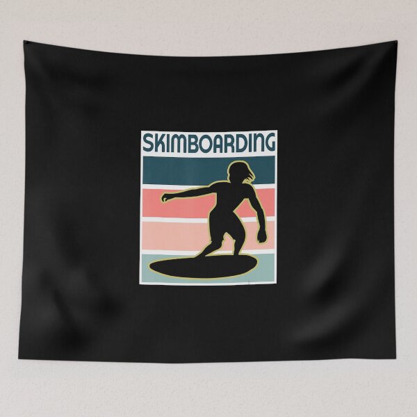 Item preview, Skimboarding Surfer Retro Skimboard designed and sold by RichardMohr.