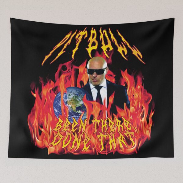 Item preview, heavy metal pitbull with flames designed and sold by PigSucculent.