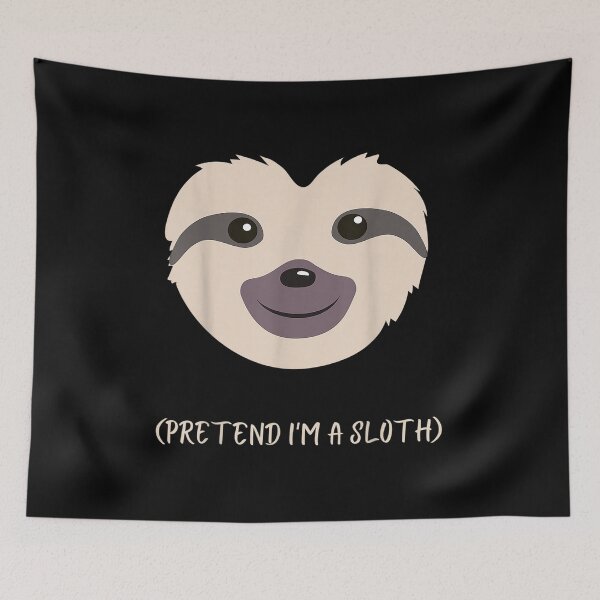 Item preview,  Sloth Funny Face Pretend Im Easy Halloween Costume designed and sold by olivee79.