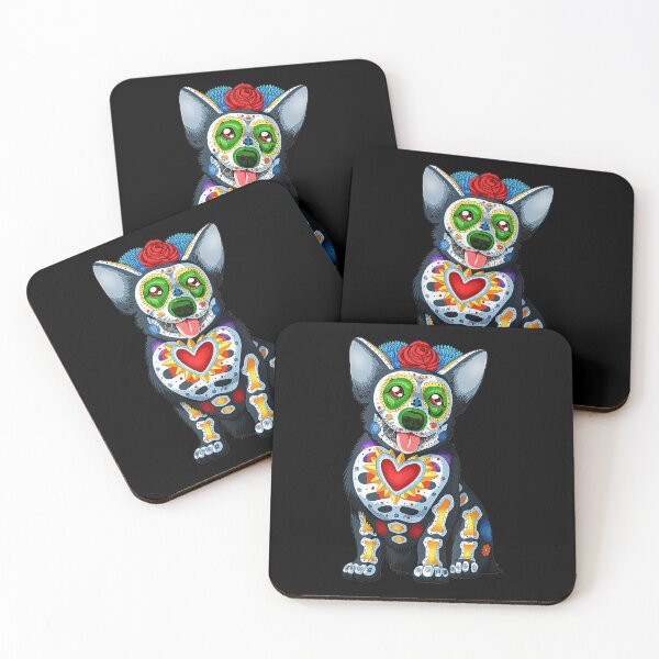 Aperçu de l'œuvre Chien Sugar Skull Dia Los Muertos Perro Jour Mort créée et vendue par olivee79.