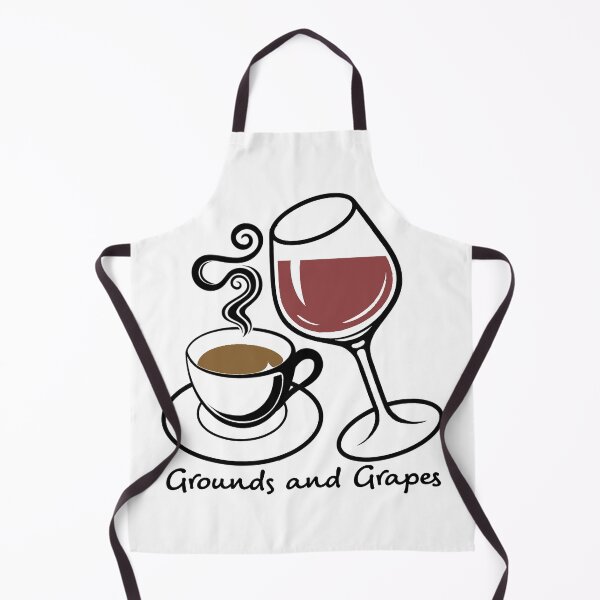 Item preview, Red Wine Glass and Coffee Mug, Grounds and Grapes designed and sold by JulesNelly.