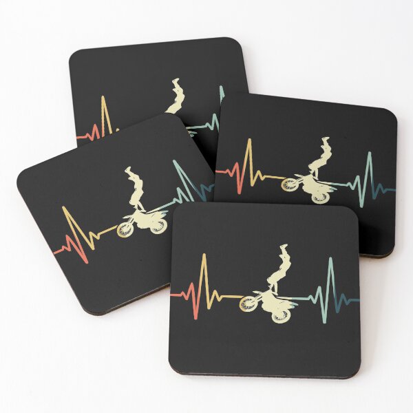 Item preview, Motocross Heartbeat Vintage designed and sold by NgocLanDesign.