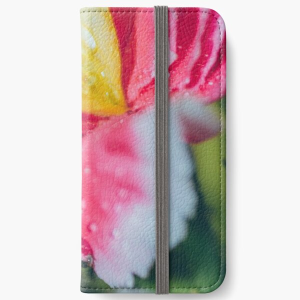 Rainy flowers iPhone Wallet